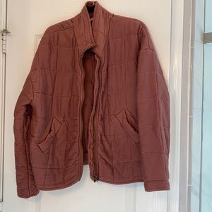 Mauve / rust ViCi trendy quilted jacket